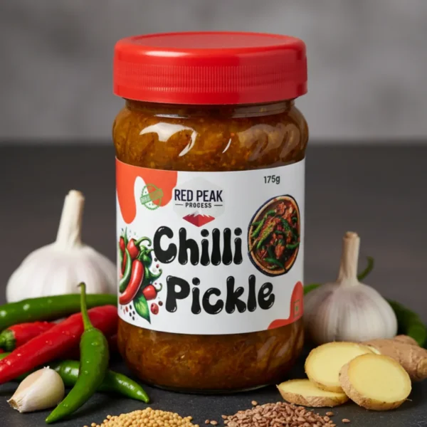 Spicy Green Chilli Pickle – With Mustard, Fenugreek & Fennel Seeds - Image 3