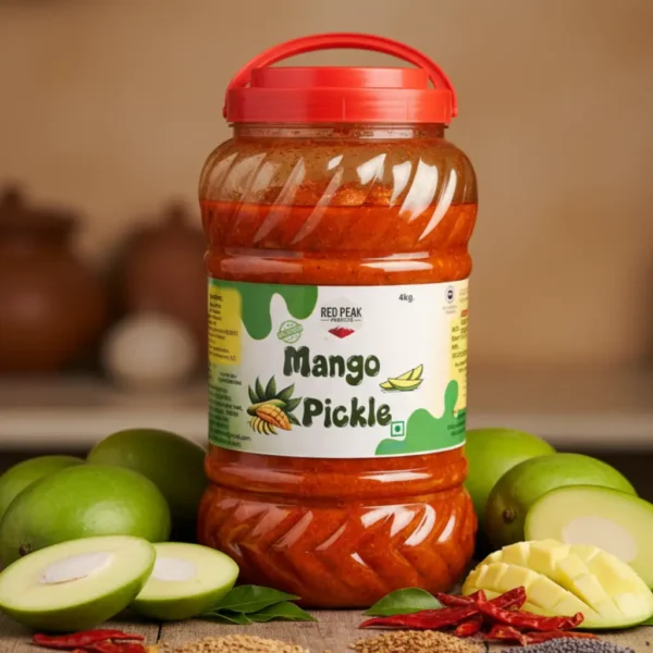 Traditional Mango Pickle – With Fresh Spices, Red Chilli & Edible Oil - Image 4